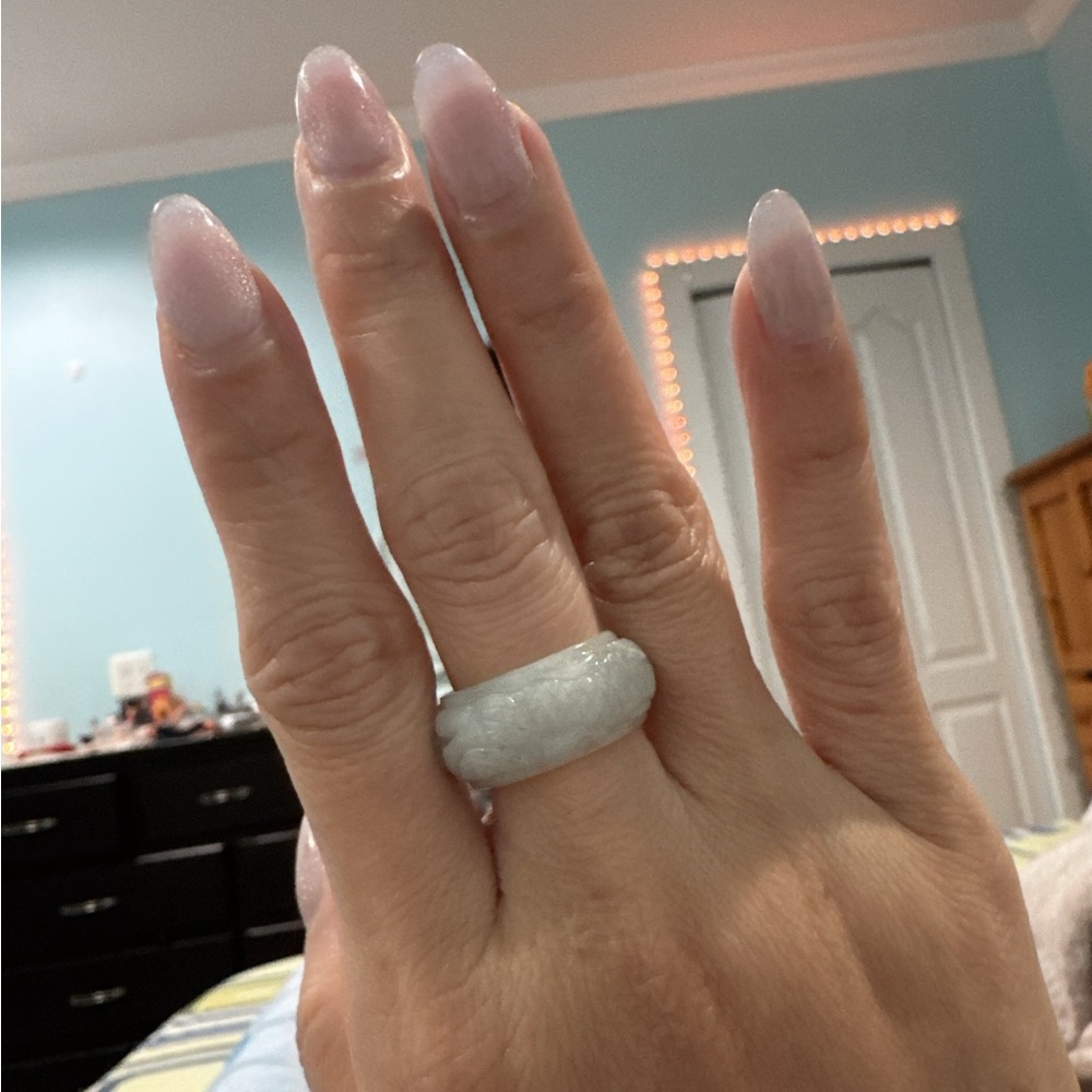 Natural jade ring